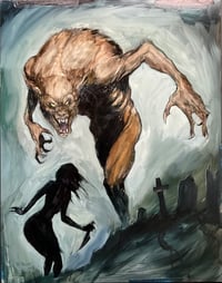 Image 1 of Lycanthrope Nightmare - Oil Painting