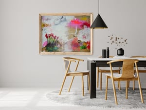 Image of Paisaje idílico. Técnica mixta sobre madera. 68x97 cm.