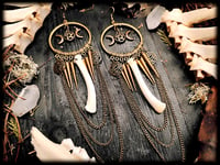 Image 4 of Khali Moon 2 - witch bone earrings
