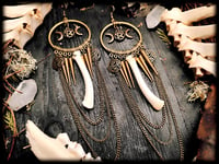 Image 5 of Khali Moon 2 - witch bone earrings