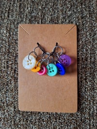 Image 1 of Button Stitch Markers (Set of 6)