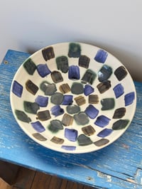 Image 2 of Serving Bowl in Multi Check 
