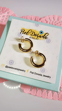 Image 1 of Half Hoop Earrings 