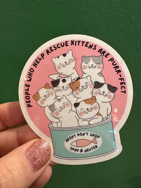 Image of Kitten Rescue Donation Sticker