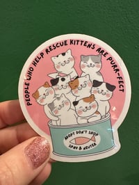 Image 1 of Kitten Rescue Donation Sticker