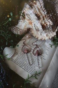 Image 2 of Lemurian Crystal Earrings 