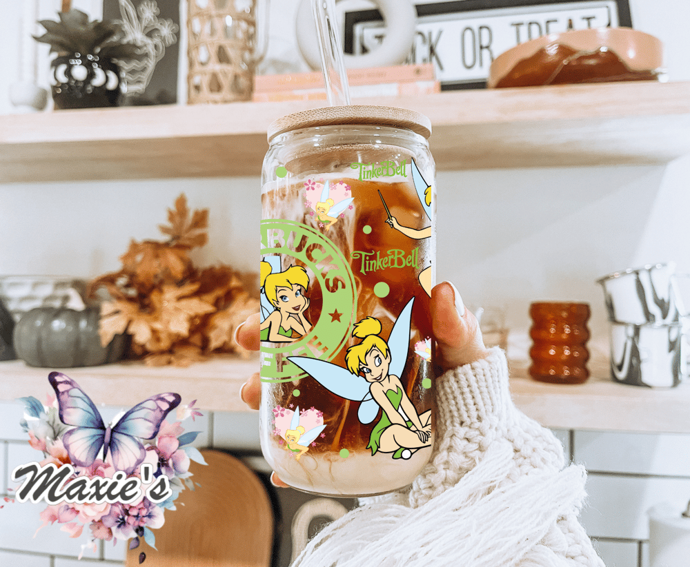 Image of Tinkle Fairy 🧚‍♂️ Graphic Design 16oz. UVDTF Cup Wrap 