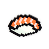Gamer Salmon Nigiri Sushi Mini Pin