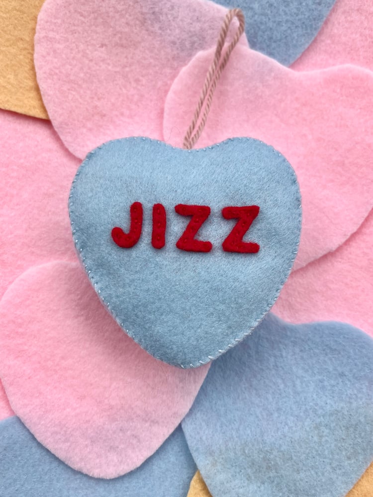 Image of Ghost Tour Jizz Conversation Heart Ornament