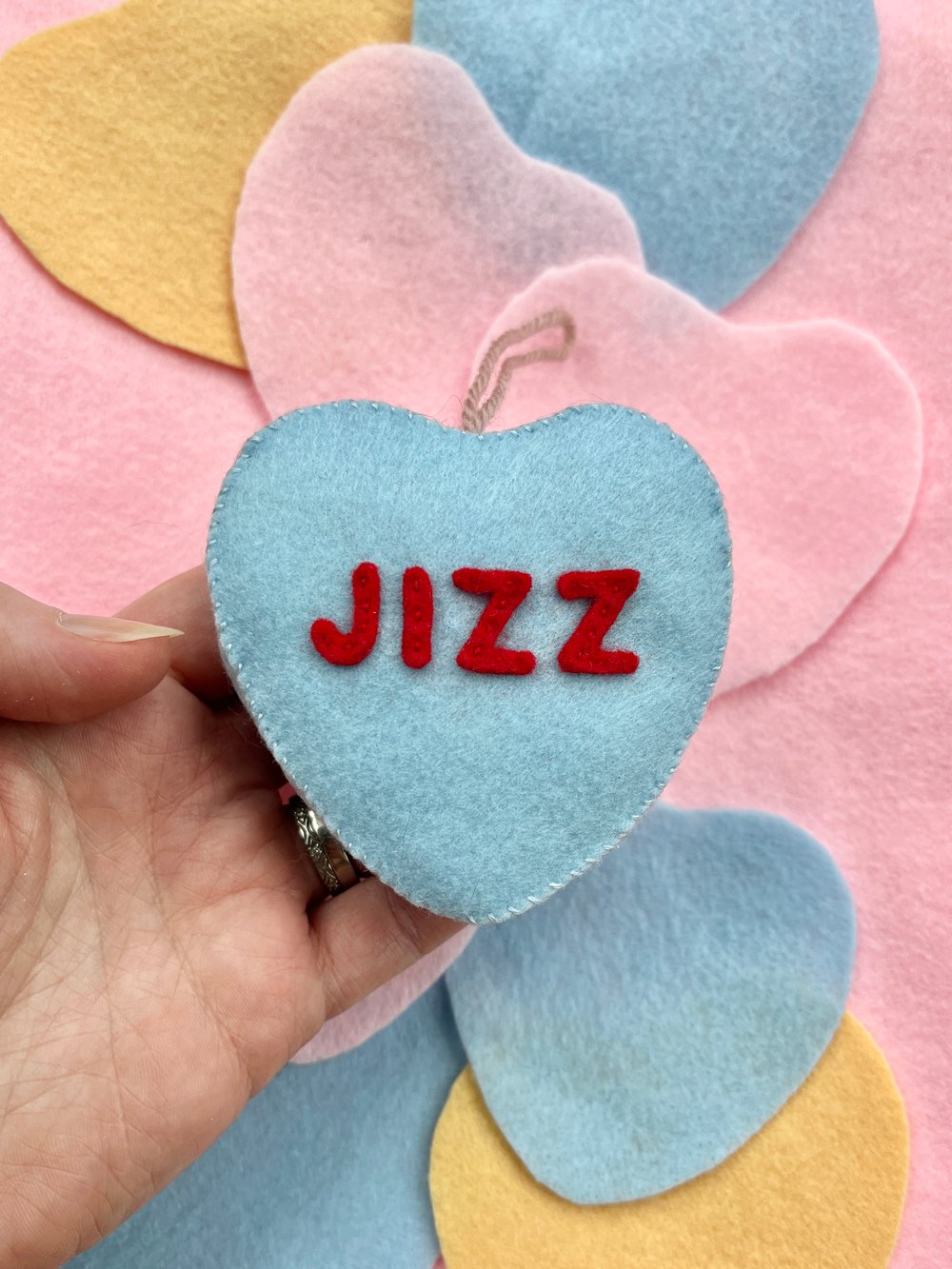 Image of Ghost Tour Jizz Conversation Heart Ornament