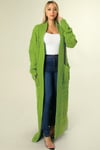 Stepping Out Maxi DIVA Cardigan - Apple Green 