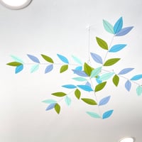 Image 1 of MINI (NURSERY SIZE) LEAF MOBILE: CLOUDBUSTING