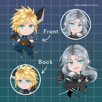 Image 2 of FFVII Acrylic Charm Keychain
