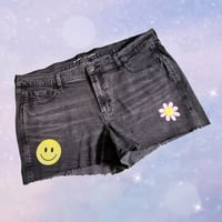 Image 1 of Size 16 Mid-Rise Cutoff Hippie Shorts