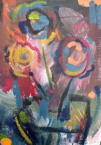 Image 4 of Fire Engine Flower pots - Art on paper 