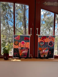 Image 5 of Fire Engine Flower pots - Art on paper 