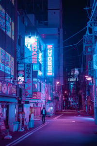 Image 4 of Fine Art - 20 copies / Signed - Tokyo Neon Street 