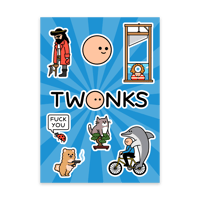 Image of Twonks Sticker Sheet