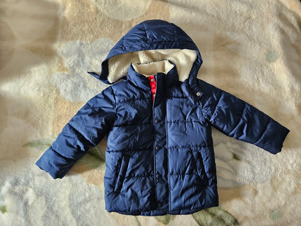 Image of Gap Toddler Puffer Coat "Navy Blue"