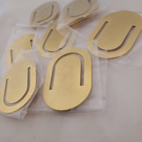 Image 2 of Metal Bookmark Blanks small Engravable Gold Tone Bookmark Blanks for Laser Engraving - Pack of 7