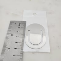 Image 4 of Metal Bookmark Blanks small Engravable Steel Bookmark Blanks for Laser Engraving - Pack of 7