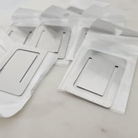 Image 2 of Metal Bookmark Engravable Steel Bookmark Blanks for Laser Engraving - Pack of 7 
