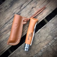 Image 4 of Leather Pouch and Opinel Knife