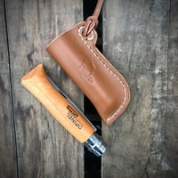 Image 2 of Leather Pouch and Opinel Knife - Seconds