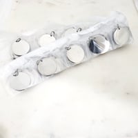 Image 1 of Round Steel Charms for Laser Engraving - 10 in pack