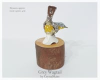 Image 5 of Fully Crystallised Wagtail Figurine