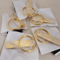 Image 5 of Rectangle Shape Yellow Gold Keychain Blanks for Laser Engraving - 5 in Pack