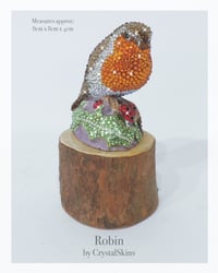 Image 5 of Fully Crystallised Robin Figurine