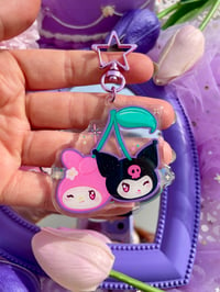 Image 3 of Kuromi & My Melody Keychains