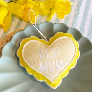 Image of Mothers Day Personalised Scallop Heart