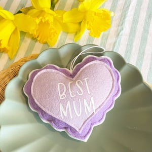 Image of Mothers Day Personalised Scallop Heart