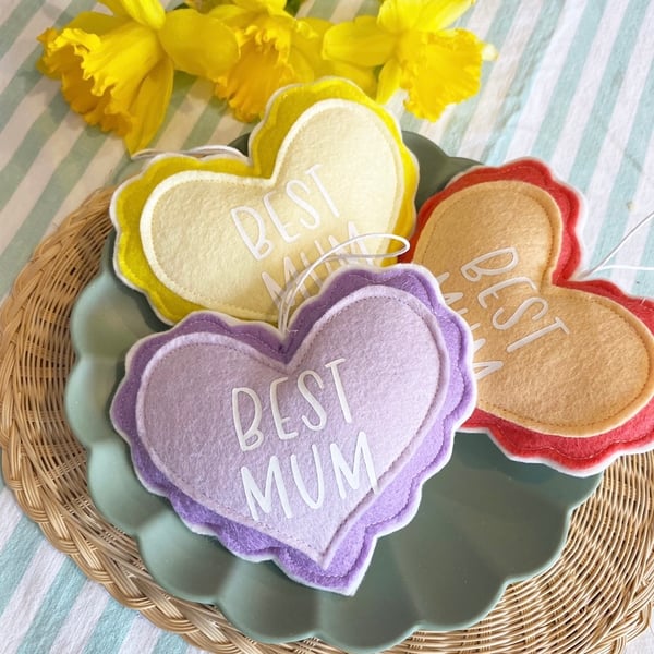 Image of Mothers Day Personalised Scallop Heart