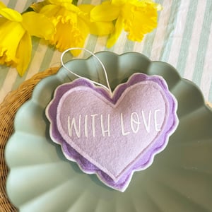 Image of With Love Mothers Day Scallop Heart