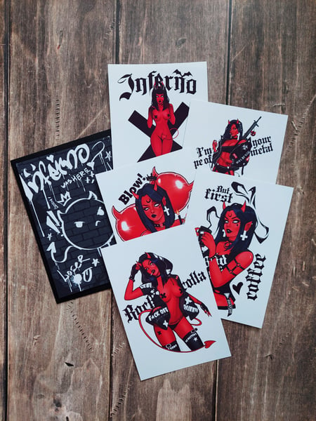 Image of Inferno postcard pack PREORDER