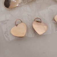 Image 5 of Heart Shape Charms 1.6 cm Rose Gold for Laser Engraving - Pack of 20 pieces