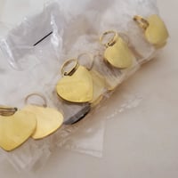 Image 4 of Heart Shape Charms 1.6 cm Yellow Gold for Laser Engraving - Pack of 20 pieces