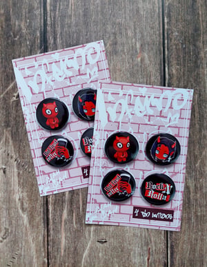 Image of Inferno pin buttons set N1 