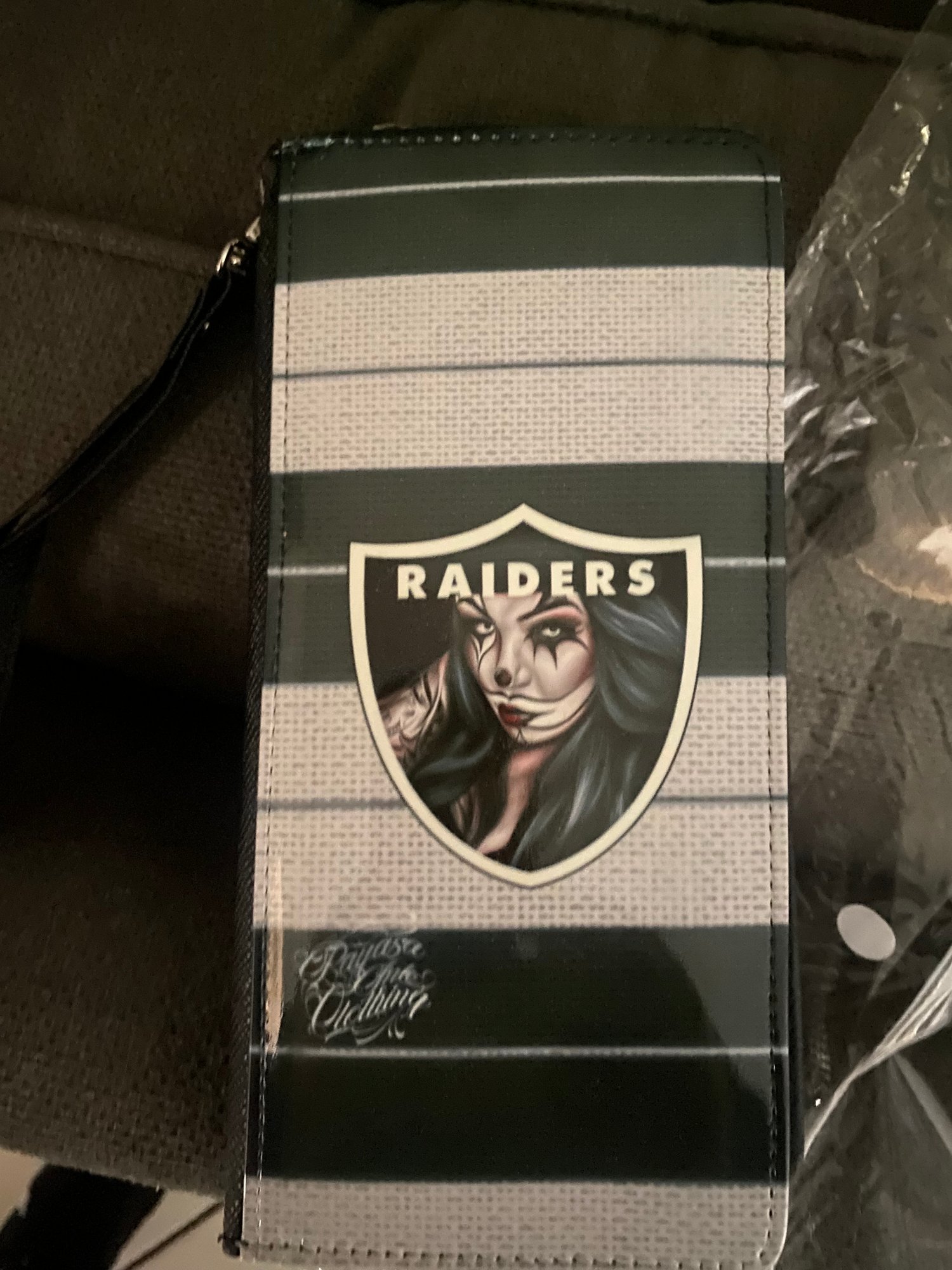 Image of Raiders wristlet