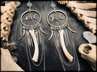 Image 4 of Khali Moon 1 - witch bone earrings 