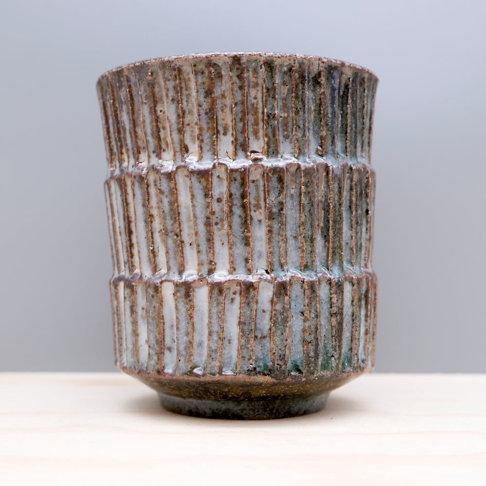 Image of Small Soda Fired Cup (layers)