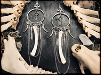 Image 3 of Shalimaár - long bone earrings in 2 colors