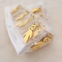 Image 4 of 10 Kid Boy Gold Charms - Gold Color Laser Engravable Blanks