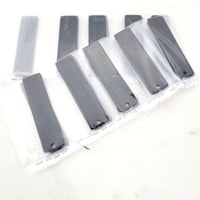 Image 1 of Rectangle Black Steel Laser Engravable ags pack of 10 - Laser Engraving Blanks