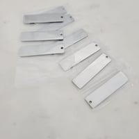 Image 2 of Rectangle Steel Laser Engravable blanks pack of 10 - Laser Engraving Blanks