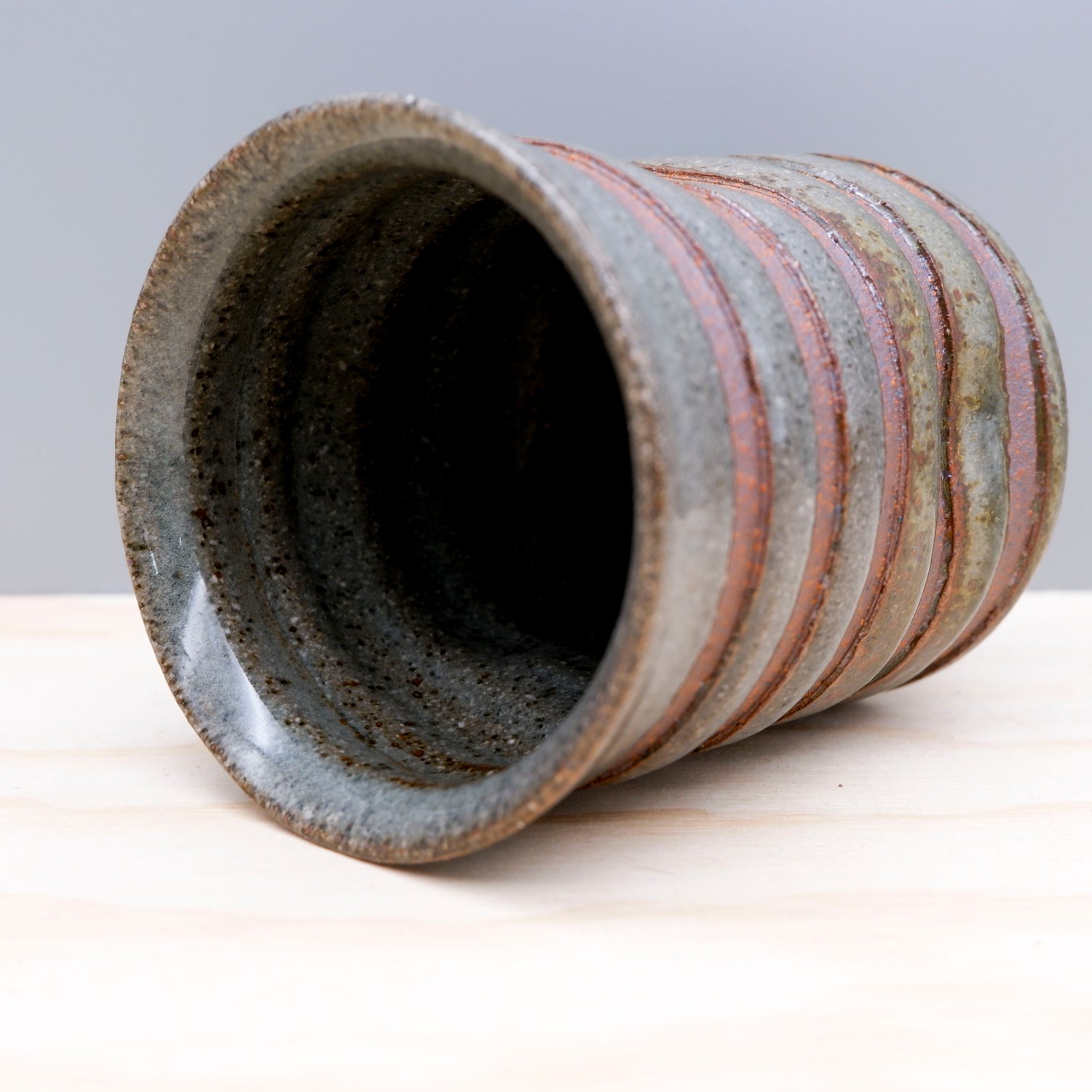 Image of Soda FIred Cup (stripe)