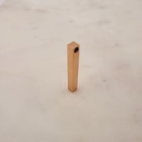 Image 3 of Pack of 10 3D Rose Gold Vertical Bar Pendant Blanks.